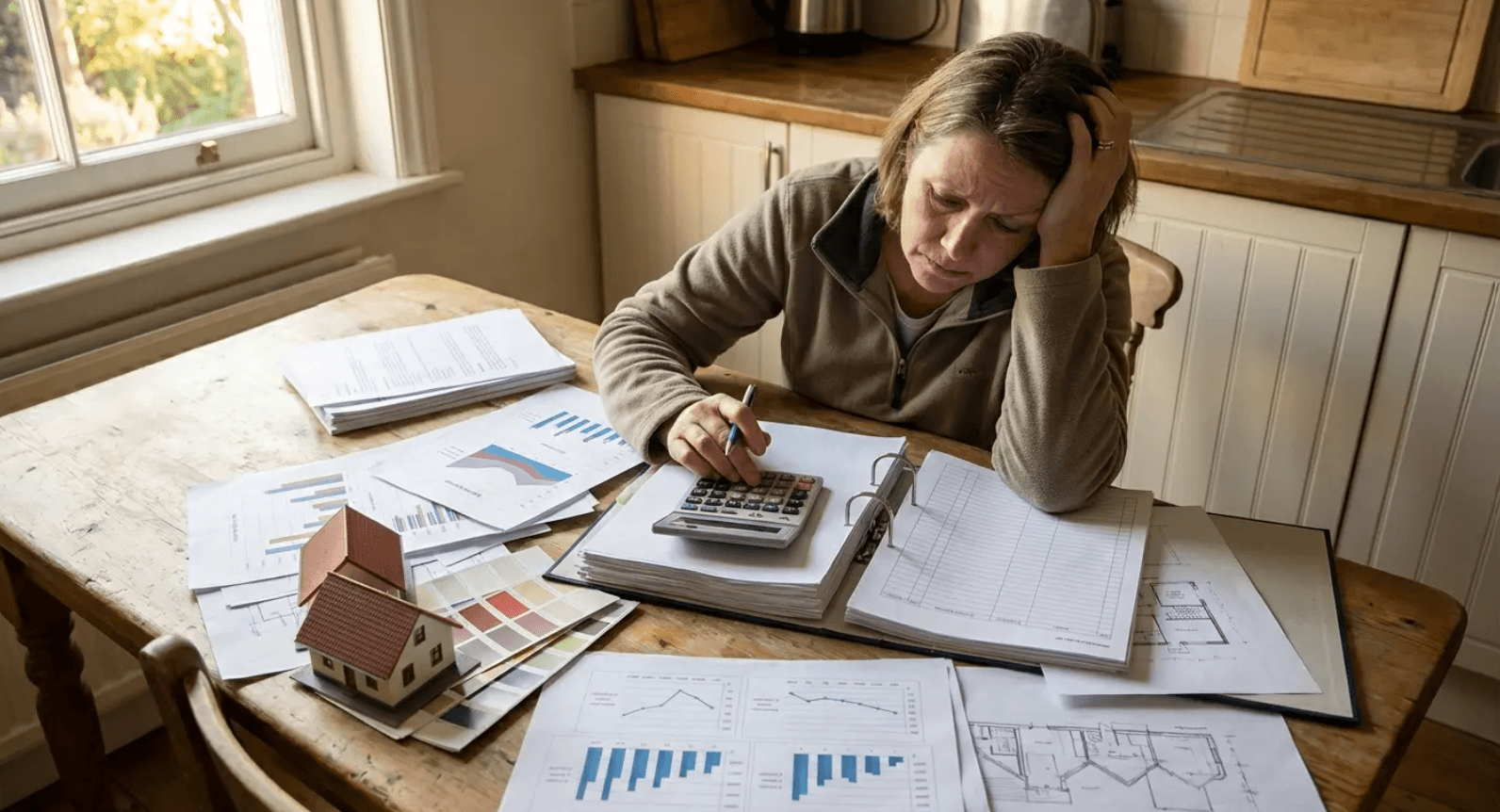 Homeowner working through repair versus replace financials - where roof residential longevity meets present value math