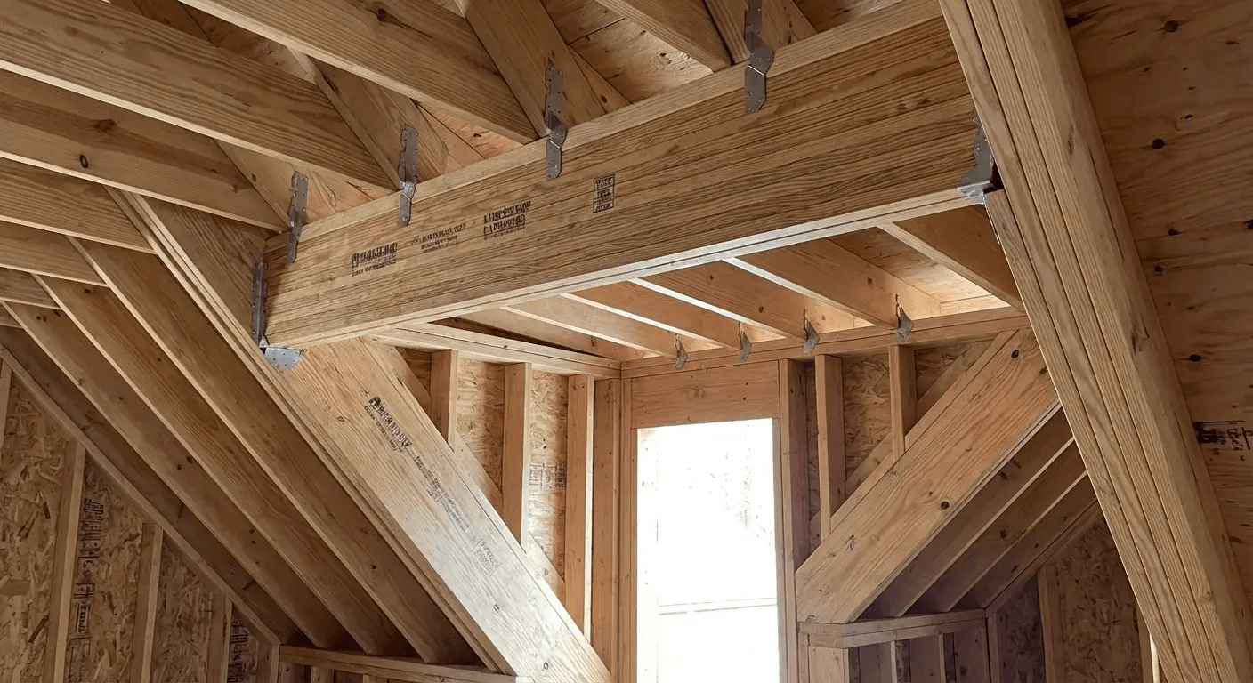 Structural load path in dormer framing system