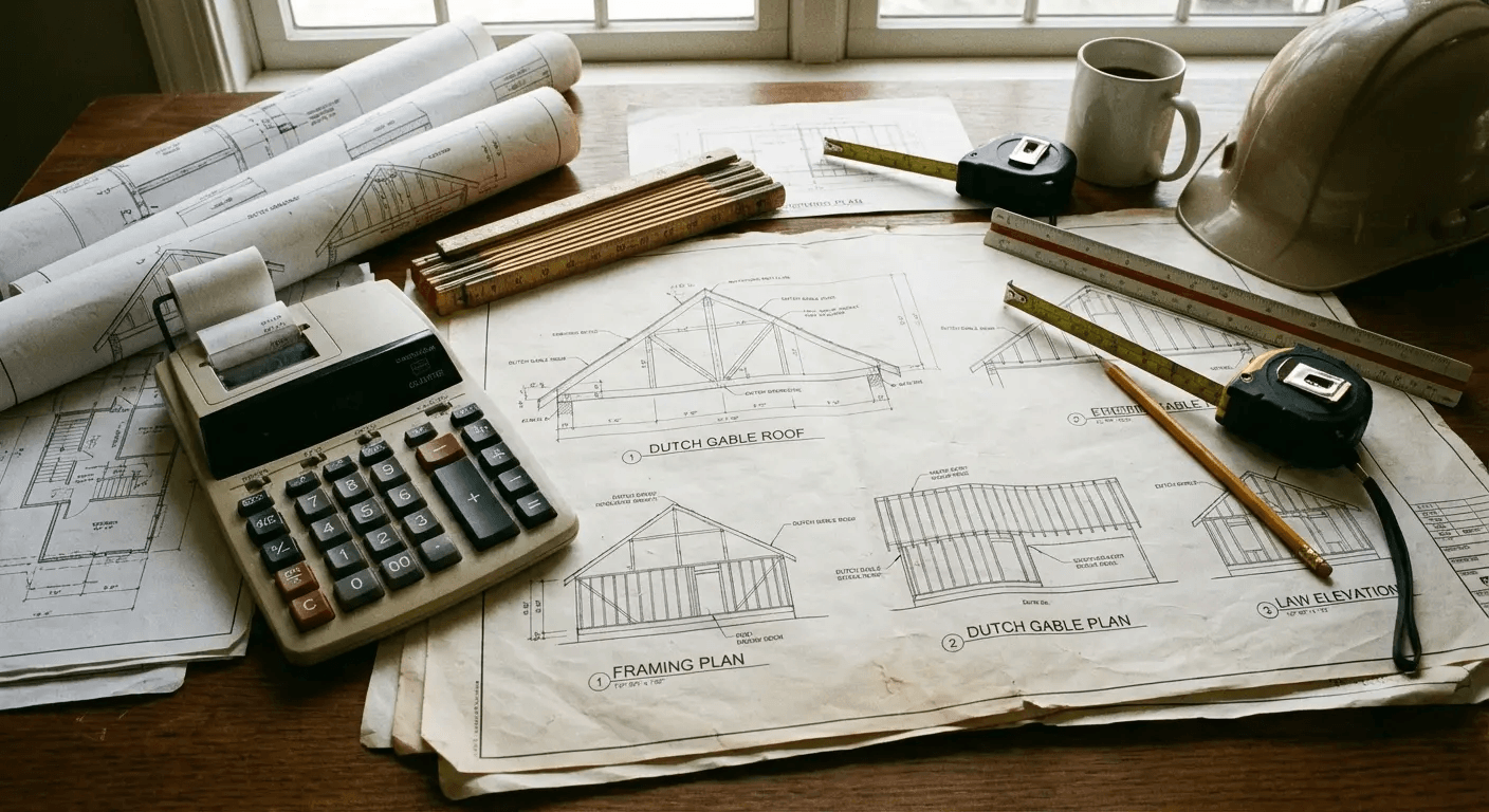 Dutch gable roof engineering plans