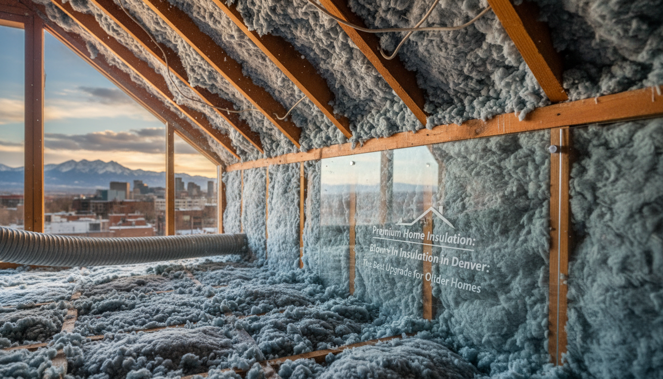 Blown-In Insulation For An Attic In Denver