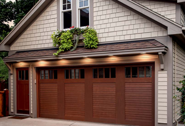 Shop for wood garage doors with louver appearance in Sarasota, FL