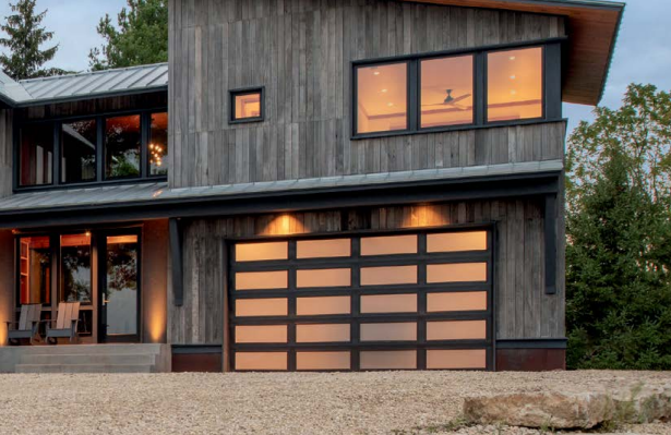 Shop steel garage doors with all window sections in long glass panels in Sarasota, FL