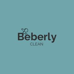 Un letrero de neón que dice Beverly Clean con burbujas alrededor.