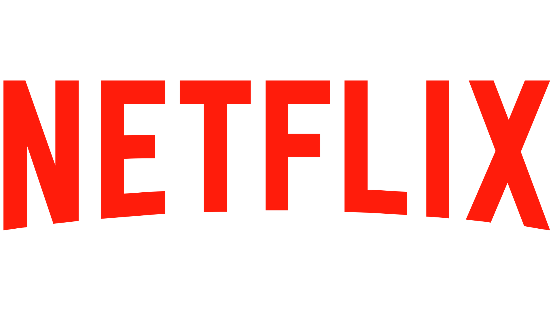 Un logotipo de Netflix rojo sobre un fondo blanco.