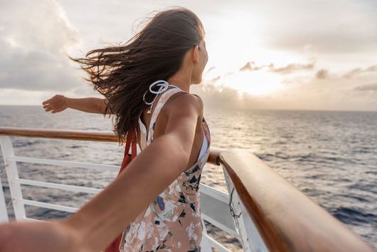 woman on vacation