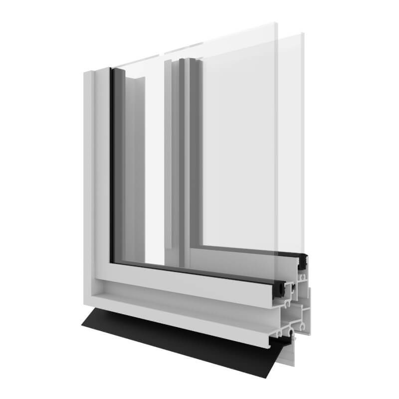 A Close Up Of A Window With A White Frame And Clear Glass — Datco Windows & Doors Pty Ltd In South Murwillumbah, NSW