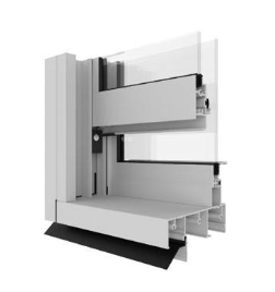 A 3d Model Of A Sliding Glass Door On A White Background — Datco Windows & Doors Pty Ltd In South Murwillumbah, NSW