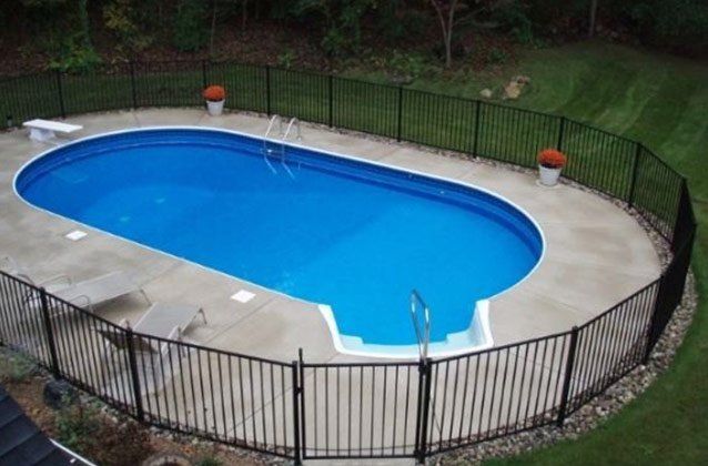 Fenced Pool — Kalamazoo, MI — Mark’s Pool Services LLC