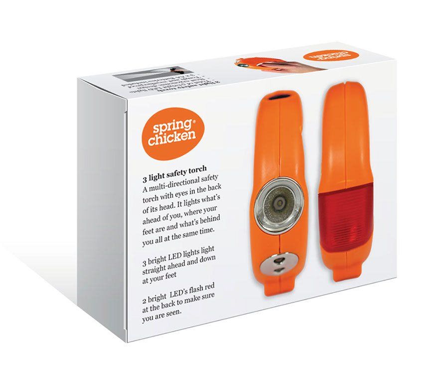 Spring Chicken Own brand Packaging, 3 in 1 light and Organic Coconut Oils.