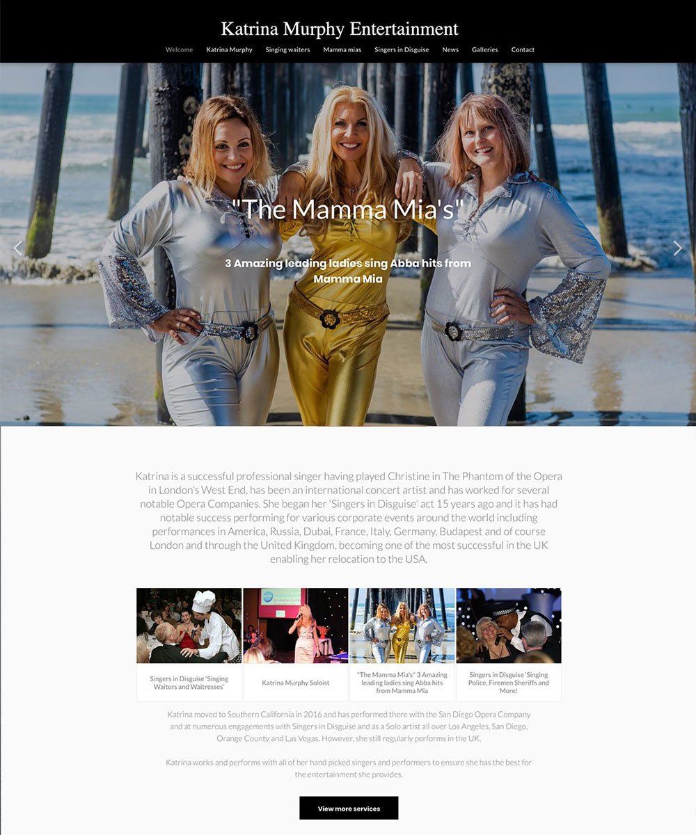 Katrina Murphy's website design development