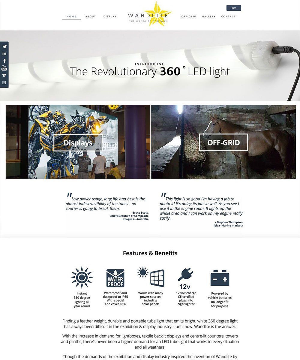 wandlite e-commerce website design development