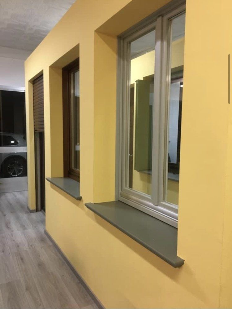 parete con finestre in PVC