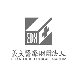 E-da 醫療集團的黑白標誌