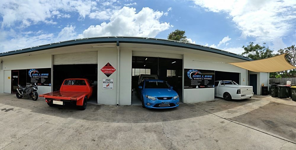 A Wide Shot of a Wellers Automotive & Performance — Wellers Automotive & Performance in Urangan, QLD