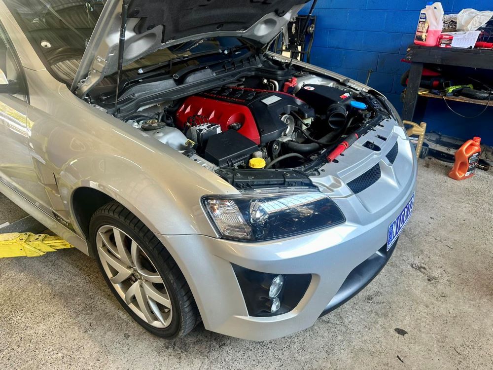 A Engine of Gray Car — Wellers Automotive & Performance in Urraween, QLD