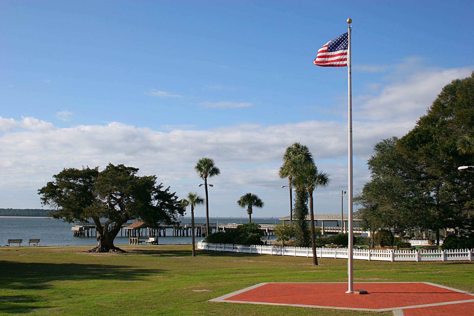 American flagpole.