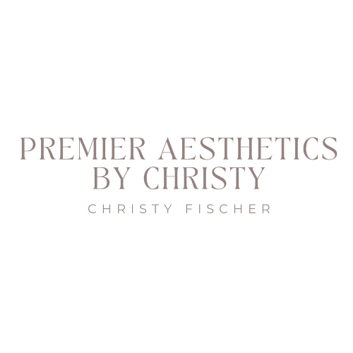 The logo for premier aesthetics by christy christy fischer