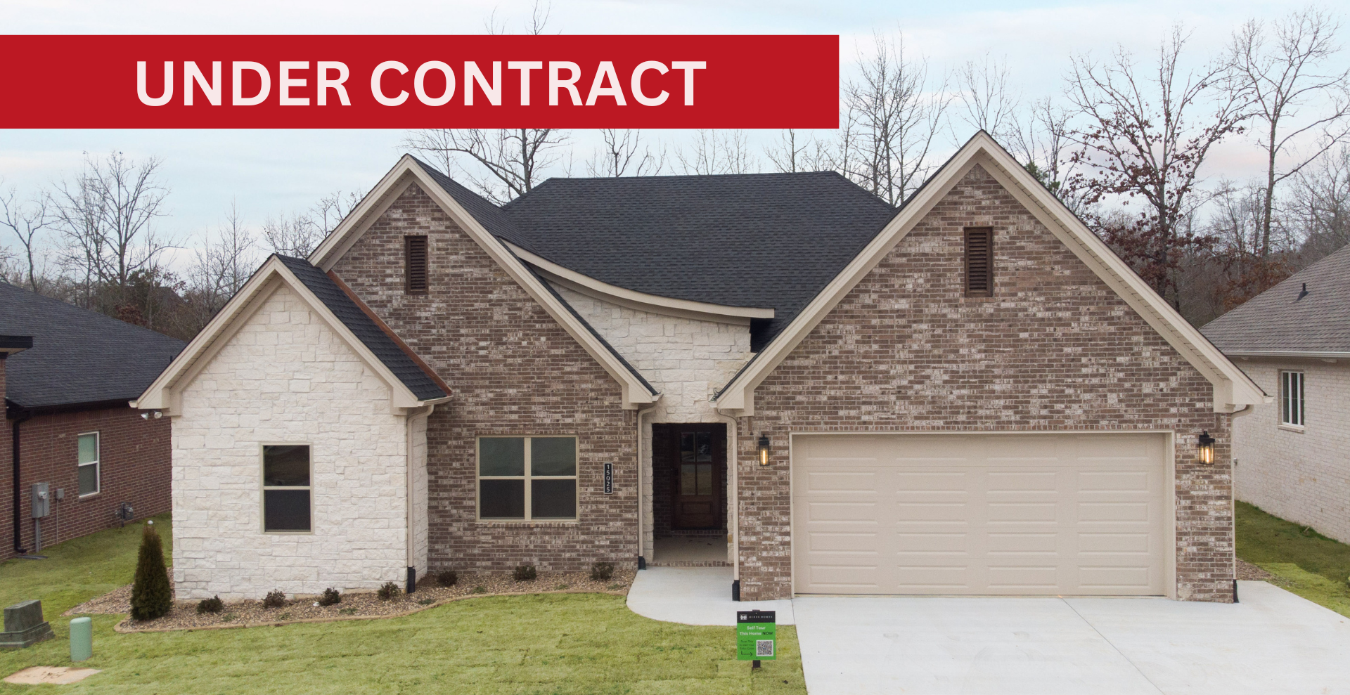 home that is under contract before the finishing pictures are taken
