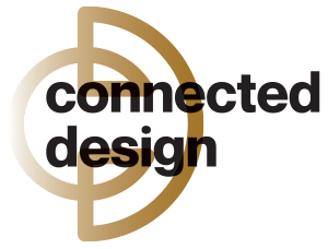 connected design logo for hines homes