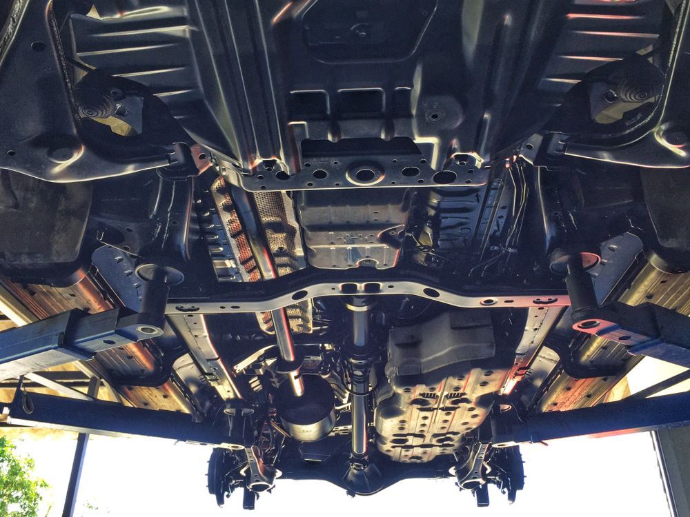 The Underside Of A Car Is Shown In A Garage — Valley Brake & Clutch In McDougalls Hill, NSW