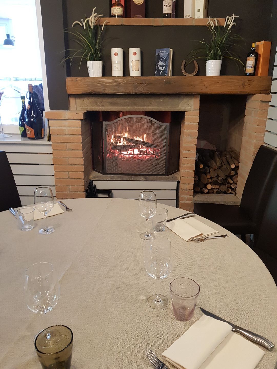 ristorante con camino