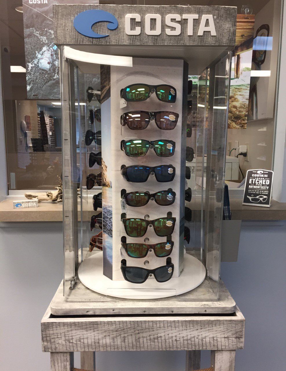Costa Eyeglass - Sunglasses Dsplay in Shop in Virginia Beach VA