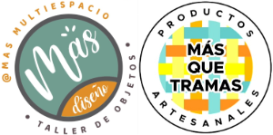 A logo for mas que tramas taller de objetos