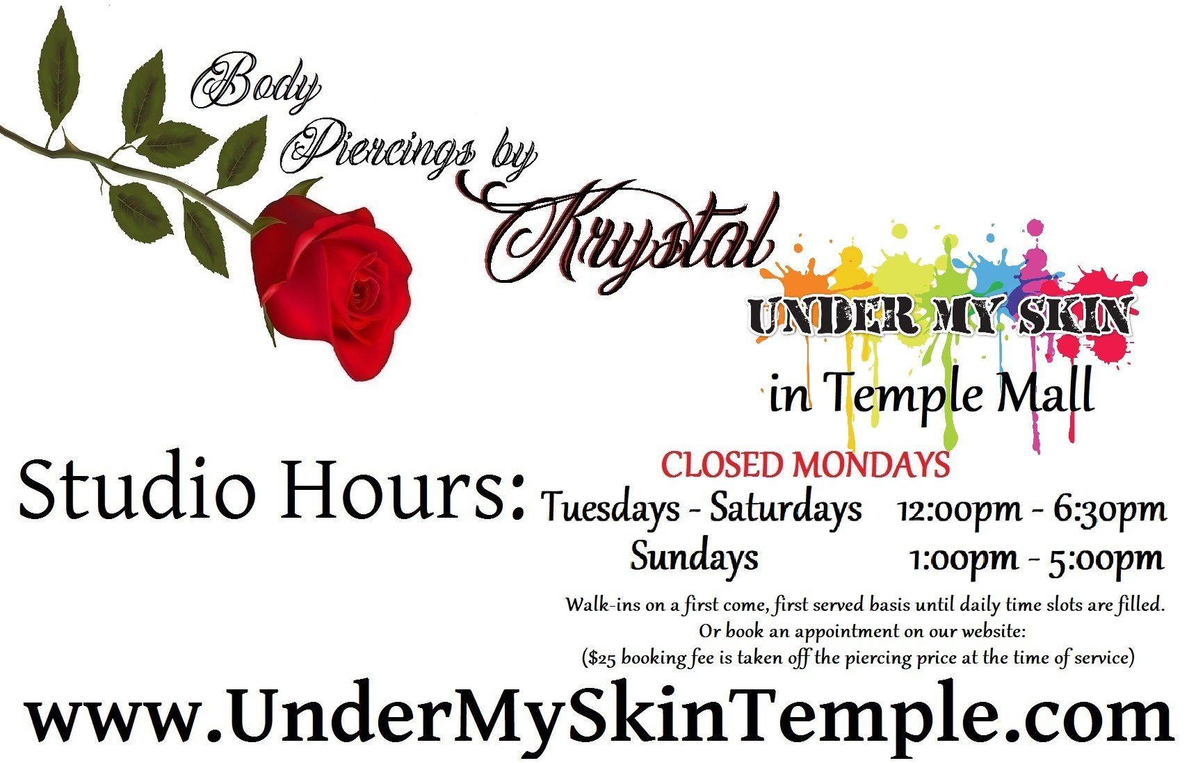 Under My Skin Piercing for Minors