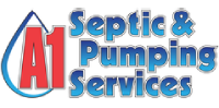 a logo for septic and pumping services with a drop of water in the middle .