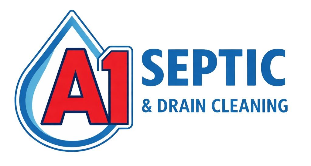 a logo for septic and pumping services with a drop of water in the middle .