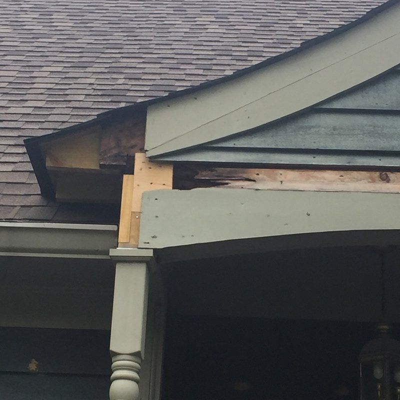 Front Entry Dormer Wood Repair
