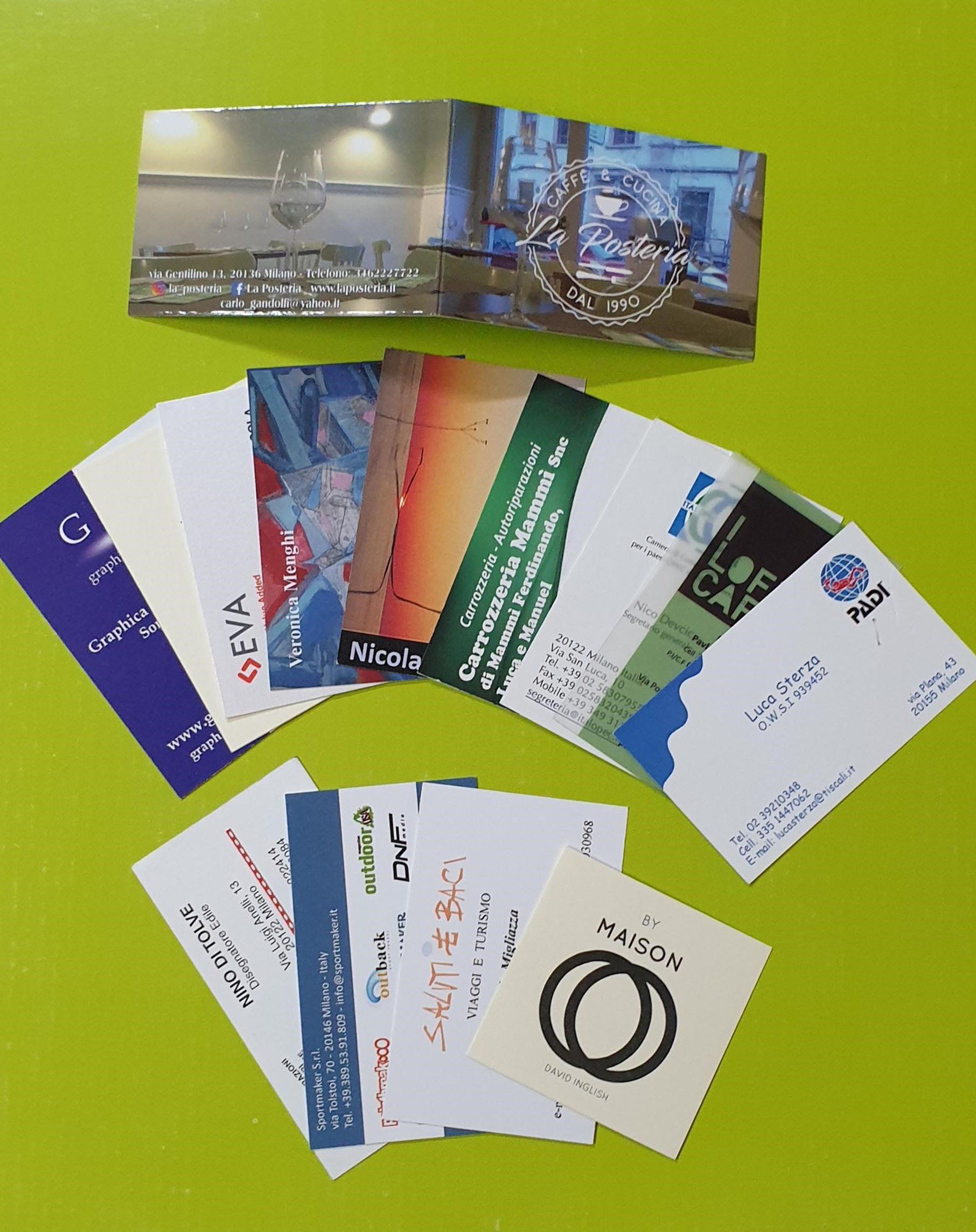 Biglietti da visita di ogni tipo e misura