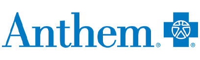 Anthem logo in blue: text