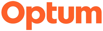 Optum logo in orange.