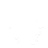 Isometric view of stacked cubes, blue, gray and black.