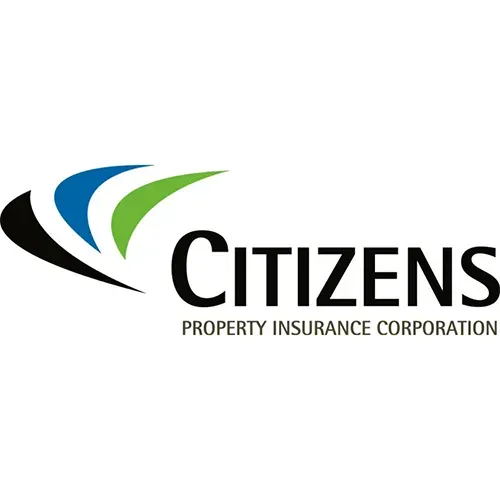 Citizens Property Insurance Corporation logo: abstract swooshes in black, blue, and green next to the word 