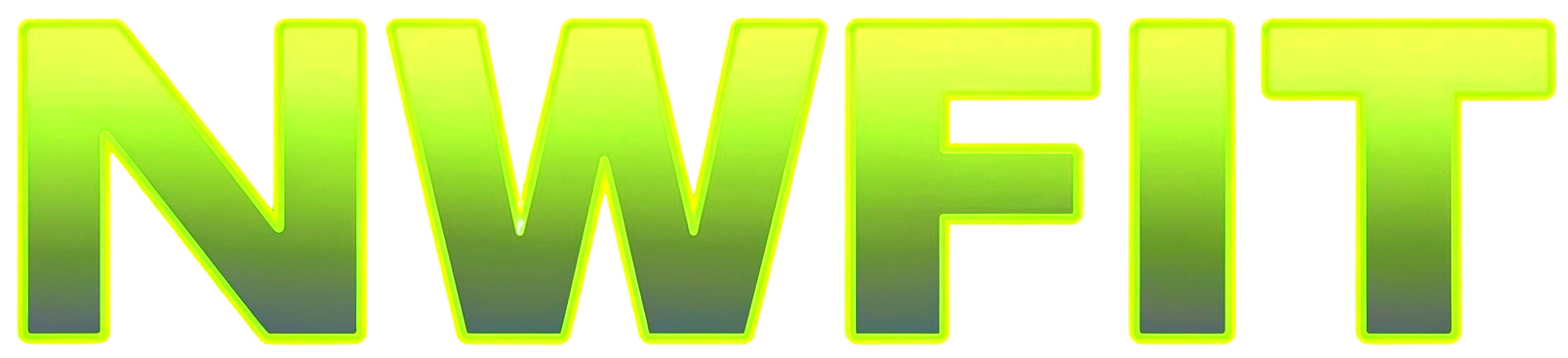 Green &ldquo;NWFIT&rdquo; logo with yellow outline