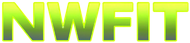 Green &ldquo;NWFIT&rdquo; logo with yellow outline