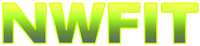 Green &ldquo;NWFIT&rdquo; logo with yellow outline