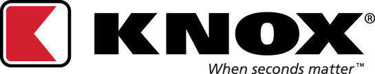 Knox when seconds matter logo on a white background