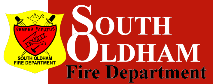 The logo for the south oldham fire department