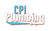Logo for CPI Plumbing: blue "CPI" over red "Plumbing", with a blue and gray pipe graphic below.