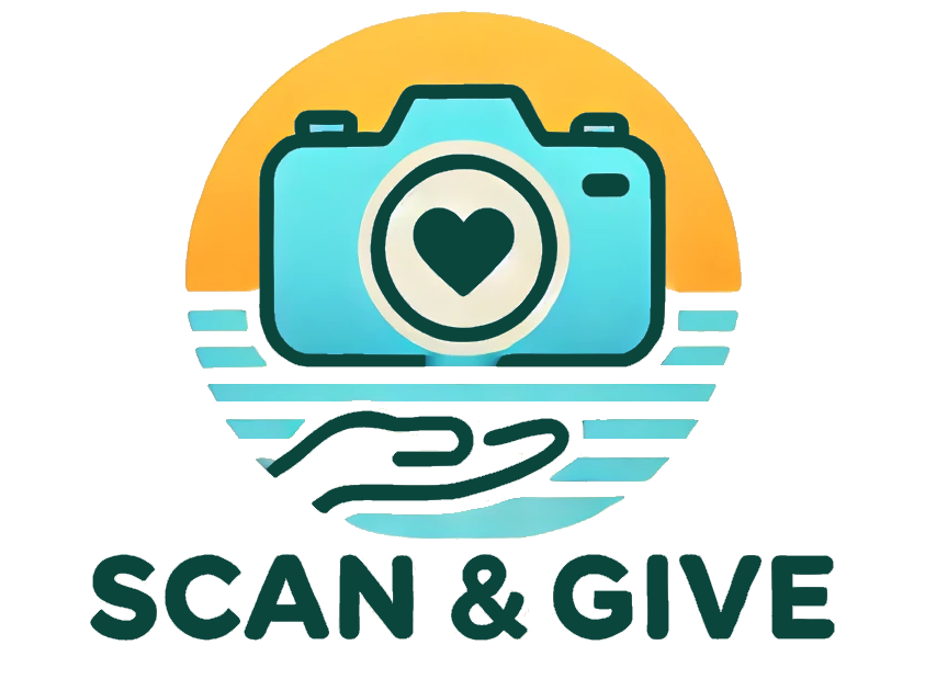 A logo  scan and give charity option from Nursery Tours