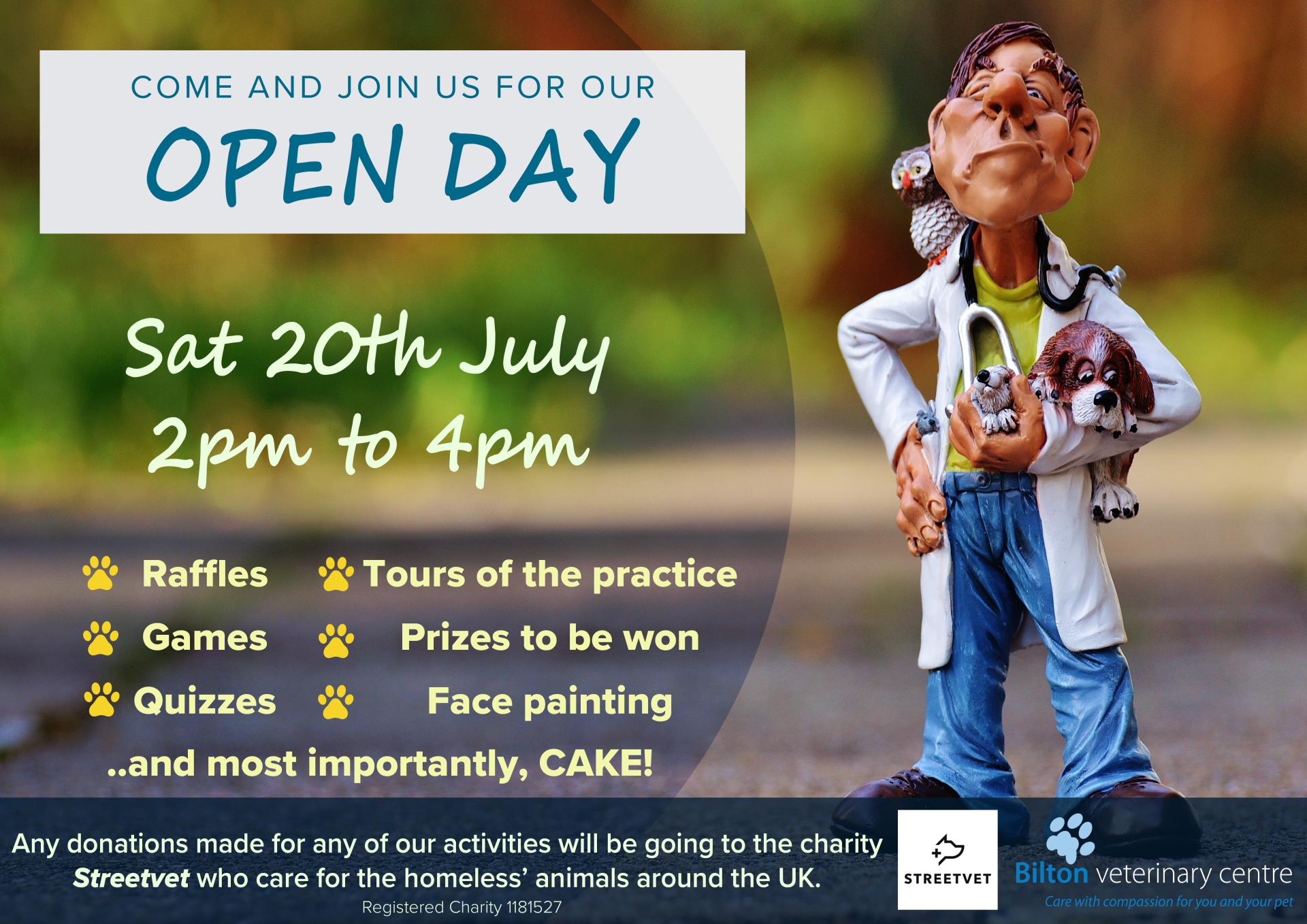 Open day 20th July