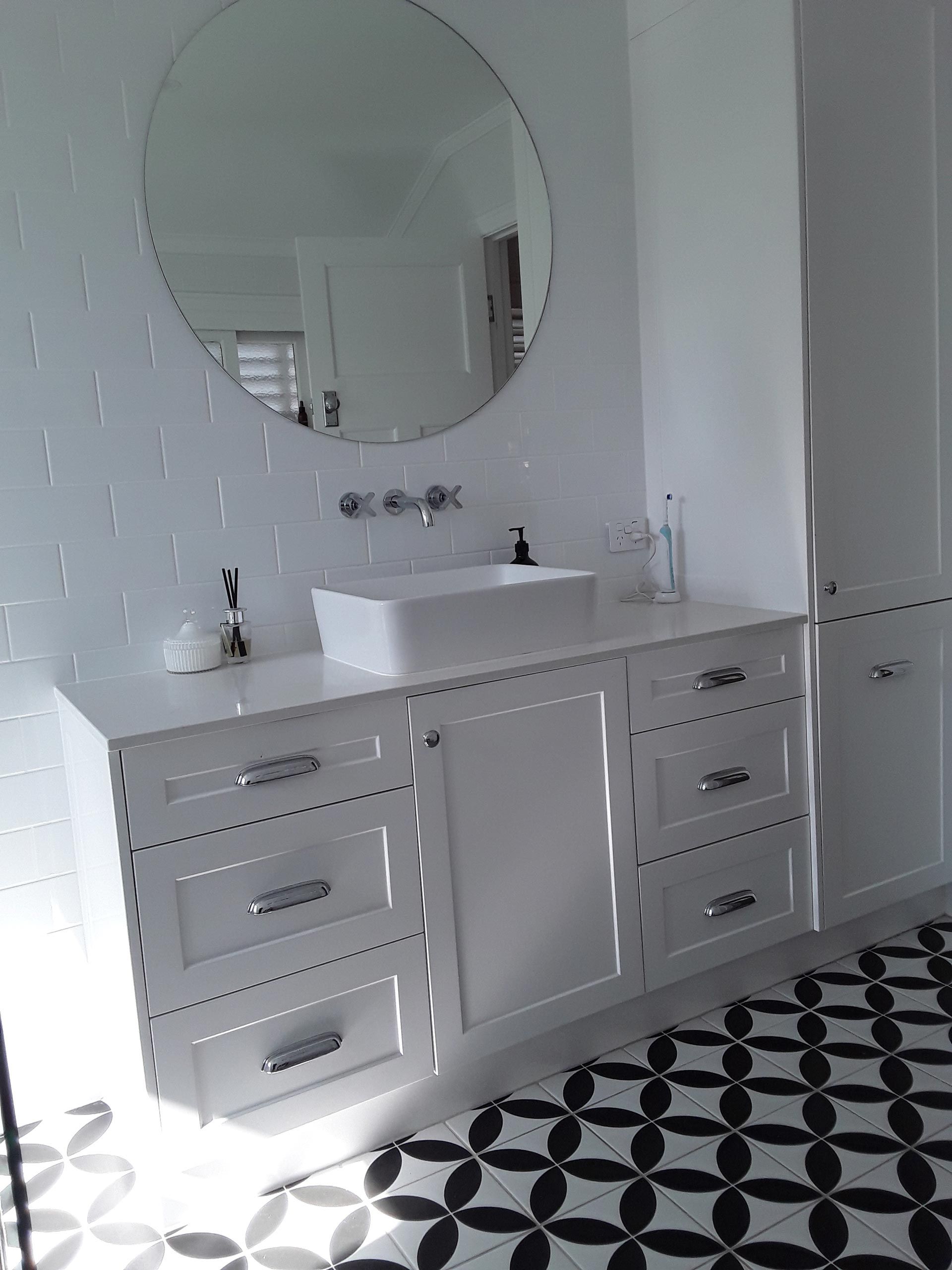 Bathroom Drawers With Sinks — Bulimba, QLD — D&S Cabinets
