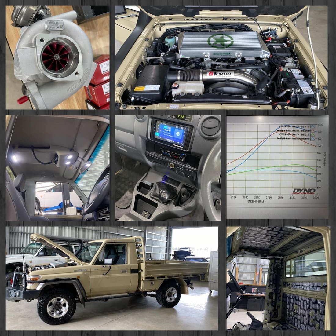 Collage of Pictures of a Truck With the Hood Open — NG Mechanical Services in Thurgoona, NSW