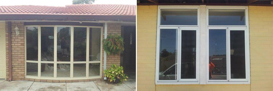 Replaced aluminium windows in Perth