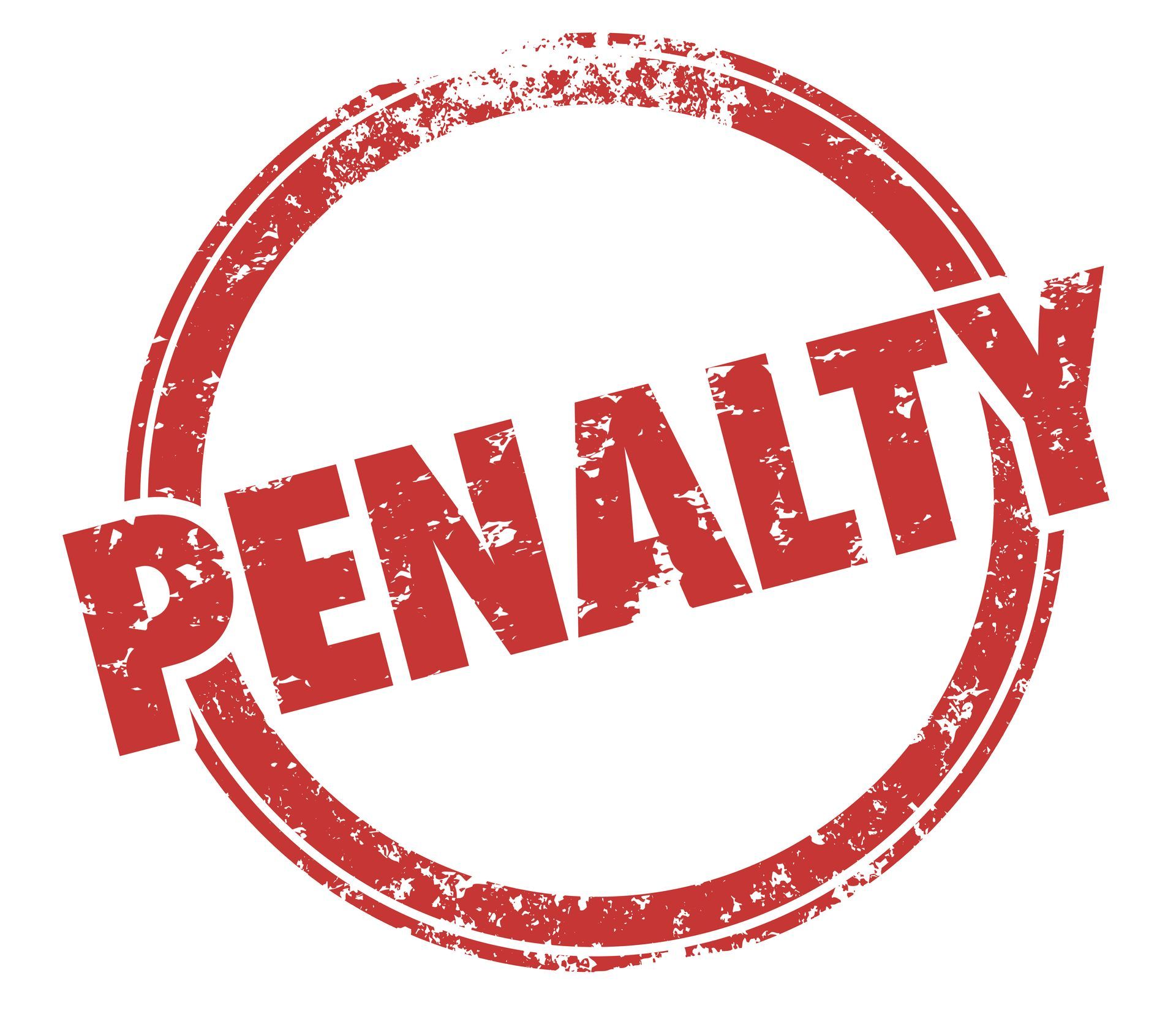 Red circular stamp with