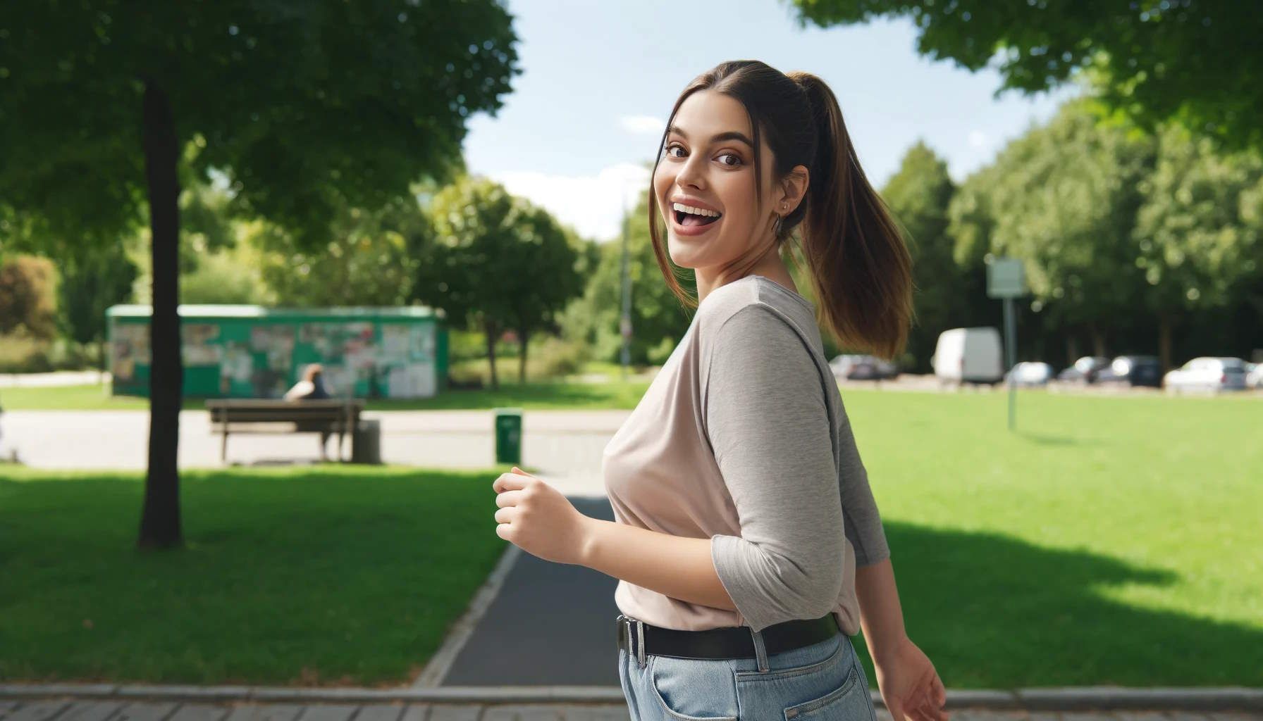 photo of a woman who is surprised