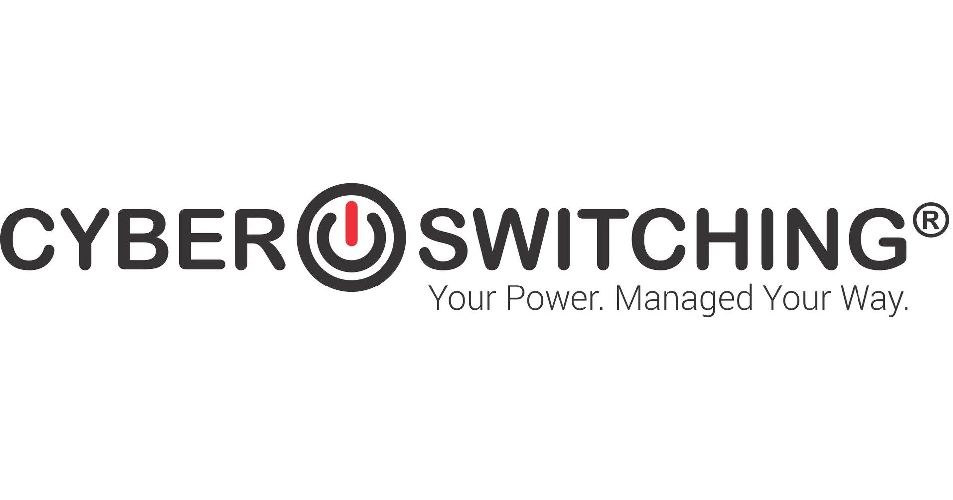 A logo for cyber switching , a company that manages your power.